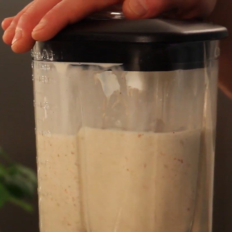 Step 2 Blend Banana Peanut Butter Yogurt Smoothie