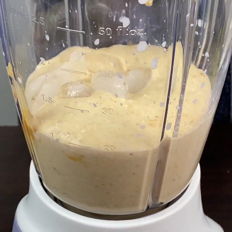 Step 2 Blend the banana peanut butter oatmeal smoothie Banana Peanut Butter Oatmeal Smoothie