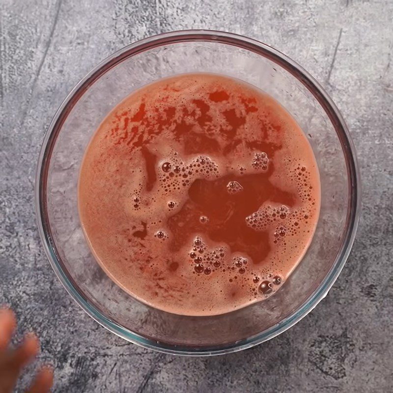 Step 2 Blend and filter watermelon mint juice Watermelon mint juice