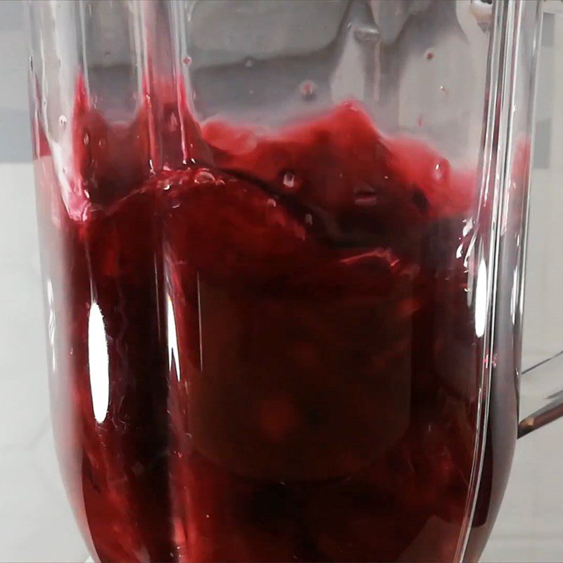 Step 2 Blend and filter cherry juice Cherry Juice