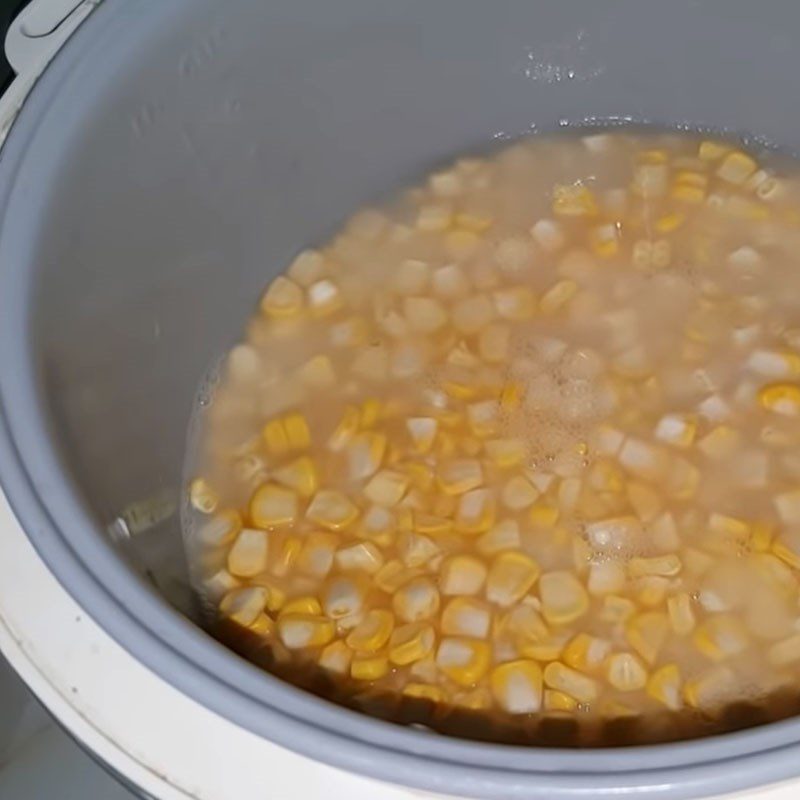 Step 3 Cooking Corn Sticky Rice with a Rice Cooker Corn Sticky Rice with a Rice Cooker