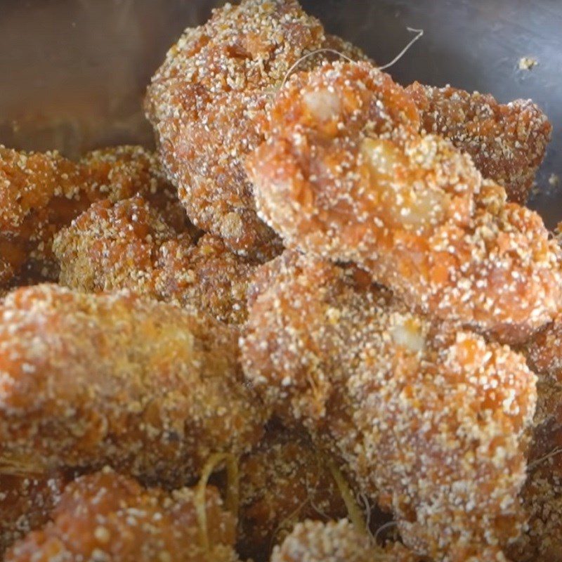 Step 5 Coating with Salt Powder Fried Spare Ribs with Salt