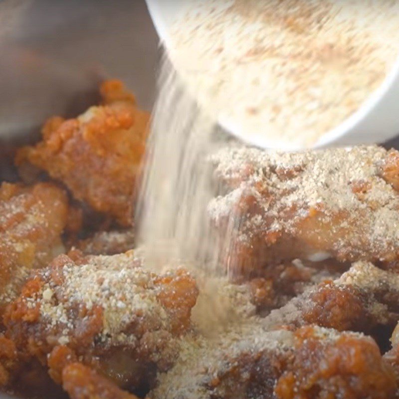 Step 5 Coating with Salt Powder Fried Spare Ribs with Salt