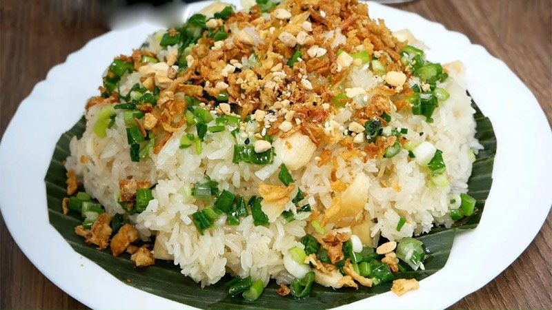 Cassava sticky rice (cassava sticky rice)