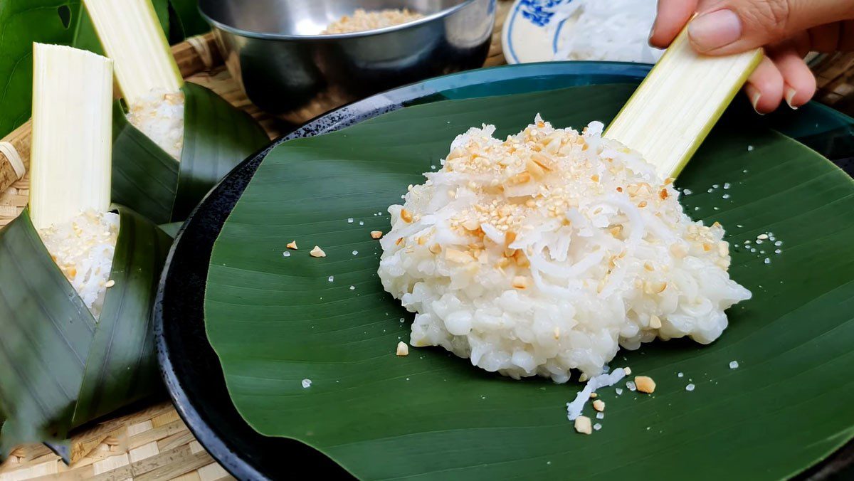 Soft Corn Sticky Rice (Steamed Corn) Using Rice Cooker