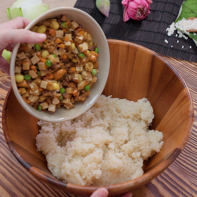 Step 4 Completion Vegetarian Sticky Rice Bát Bửu