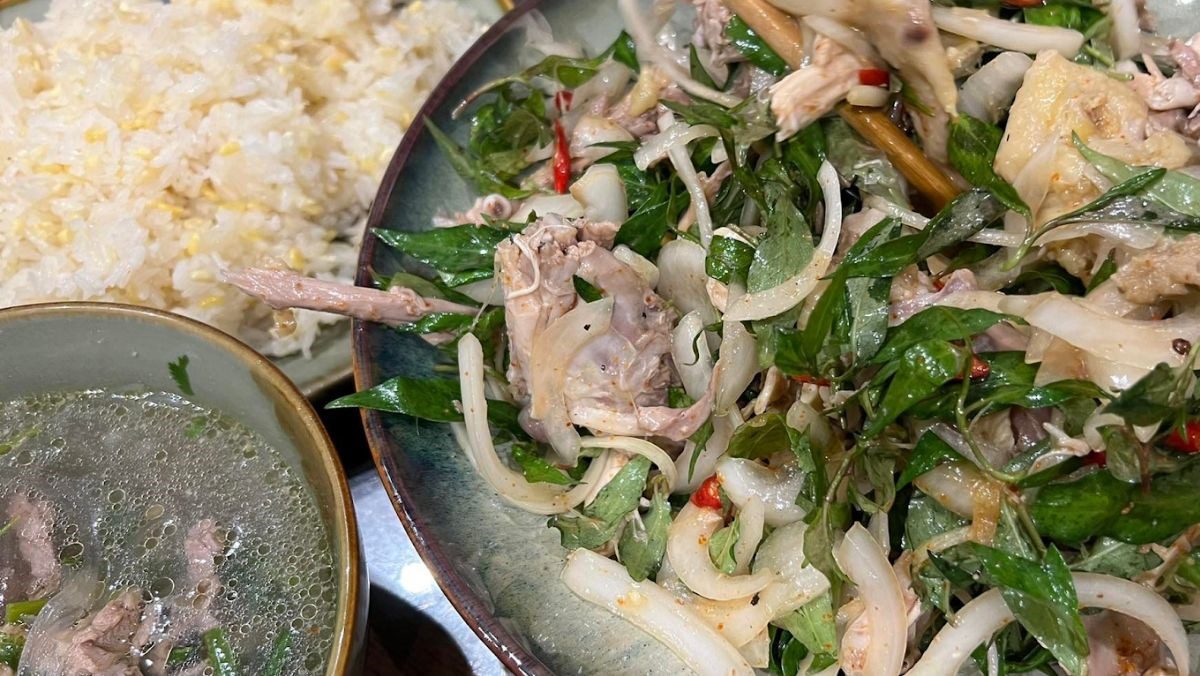 Simple Shredded Chicken Sticky Rice