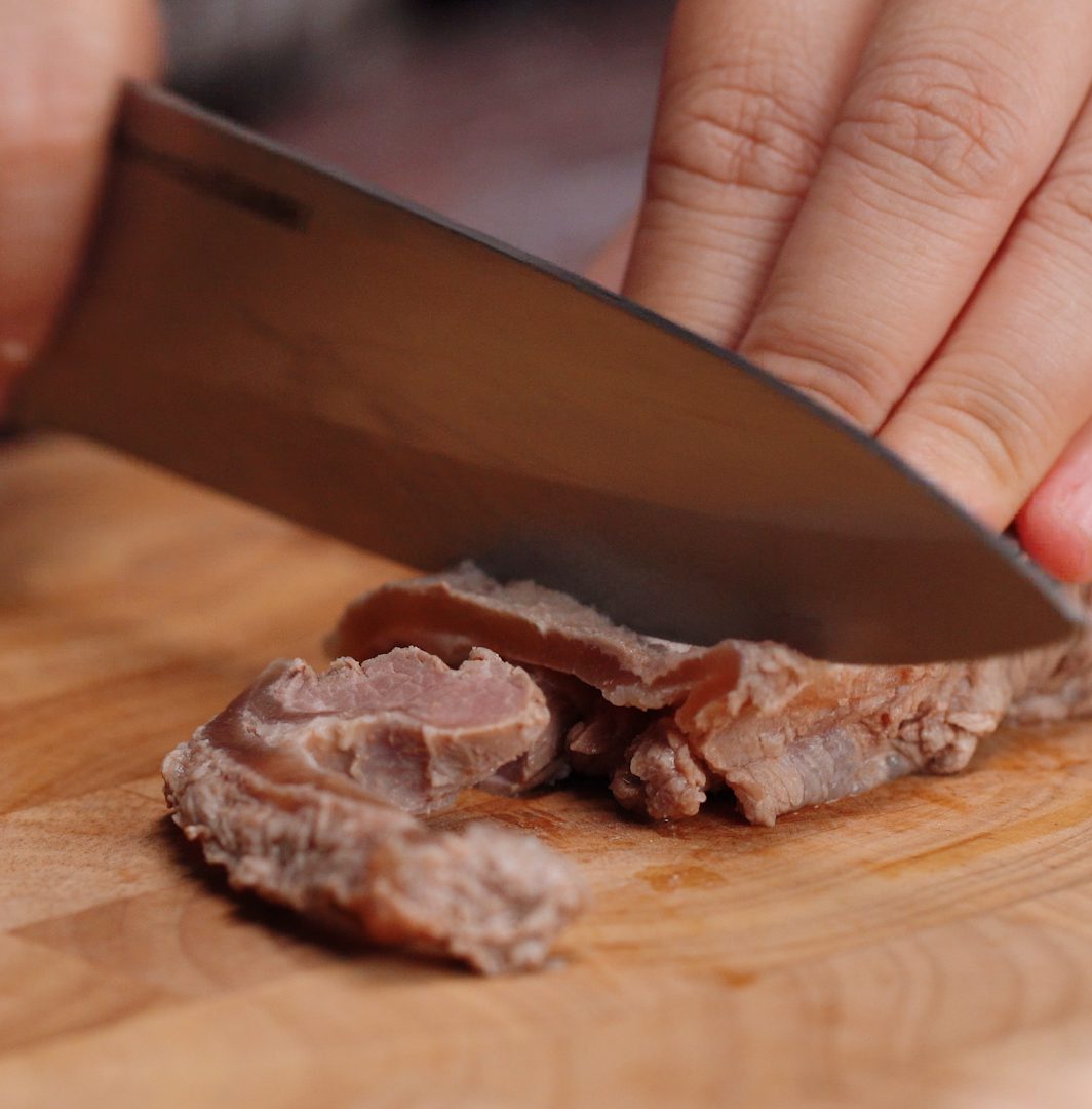 Step 4 Soak the beef tendons for Spicy Sour Beef Tendons