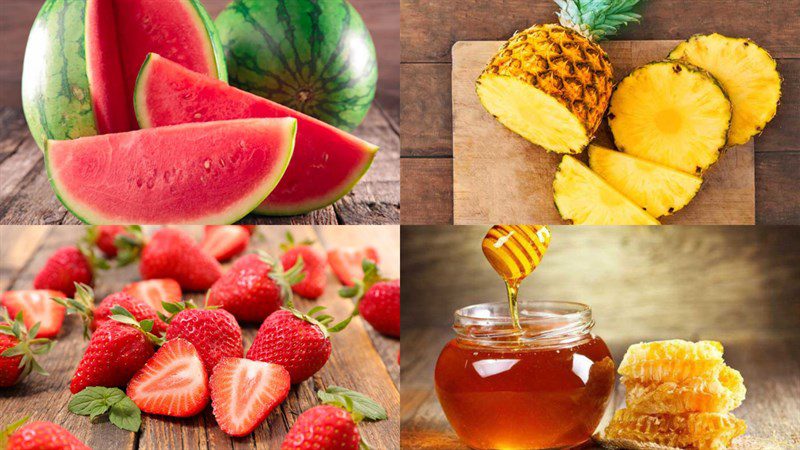 Ingredients for watermelon smoothie
