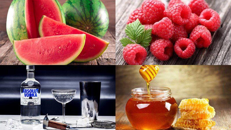 Ingredients for watermelon smoothie
