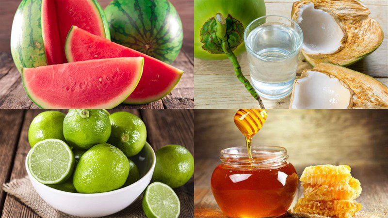 Ingredients for watermelon smoothie