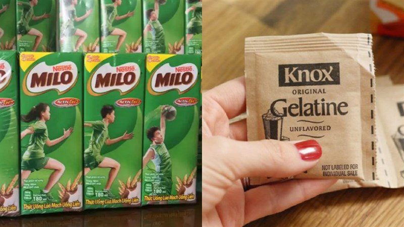Ingredients for 2 servings of Milo pudding cake
