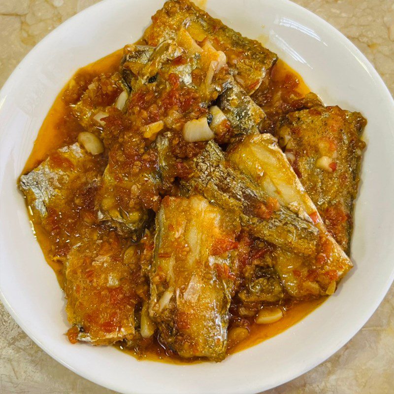 Step 3 Final Product Braised mackerel with tomatoes