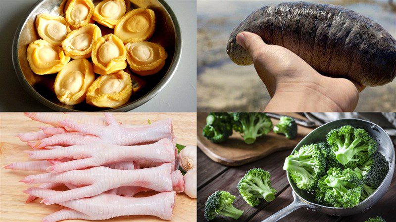 Ingredients for the dish 2 ways to cook abalone hotpot