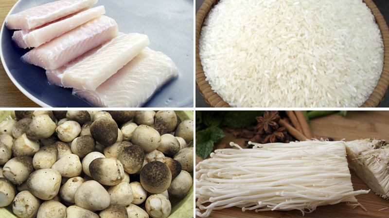 Ingredients for Fujian porridge