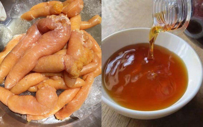 Ingredients for braised fish roe dish