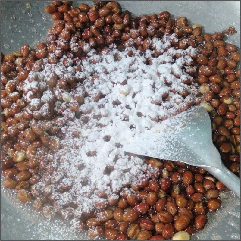 Step 2 Caramelizing Peanuts