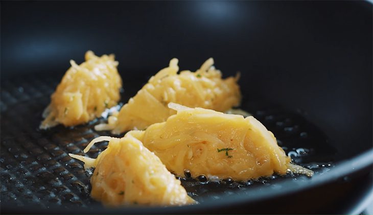 Step 6 Making potato cakes Beef rolled with cheese and mushroom sauce