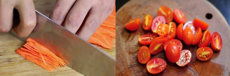Step 1 Prepare the ingredients for Vegetarian Fried Noodles