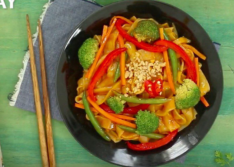 Step 4 Final product Vegetarian stir-fried pho