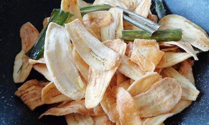 Step 3 Making banana snacks with sugar