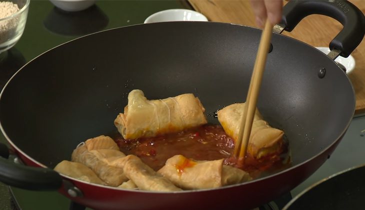 Step 6 Braised tofu skin Braised tofu skin vegetarian
