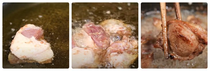 Step 4 Frying Duck Fried Lemongrass Chili Duck