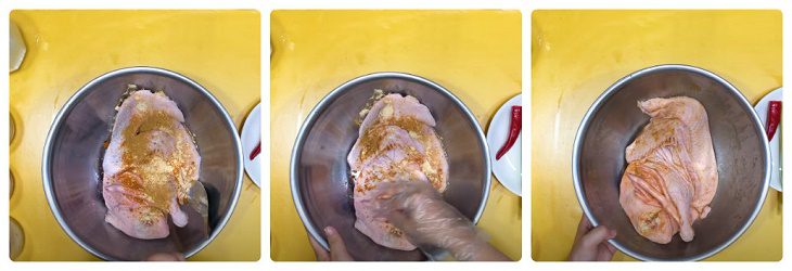 Step 1 Prepare the duck meat Fried Duck with Lemongrass and Chili