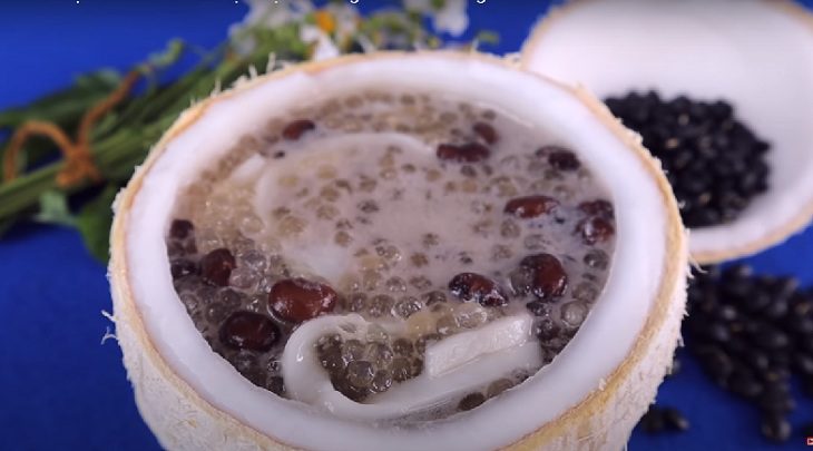 Step 3 Final product Thai sweet black bean dessert