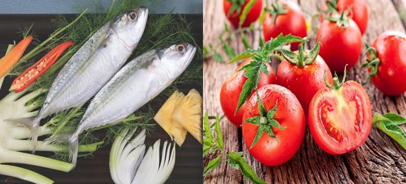 Ingredients for braised mackerel with bamboo shoots and braised mackerel with tomatoes