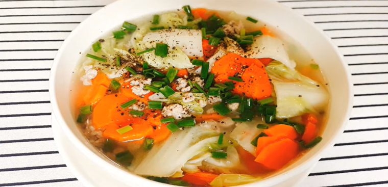 2 ways to cook bam meatball soup with vegetables and full thao cai 02292
