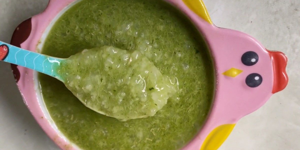 2 ways to cook beef porridge with water spinach for baby snack 11432