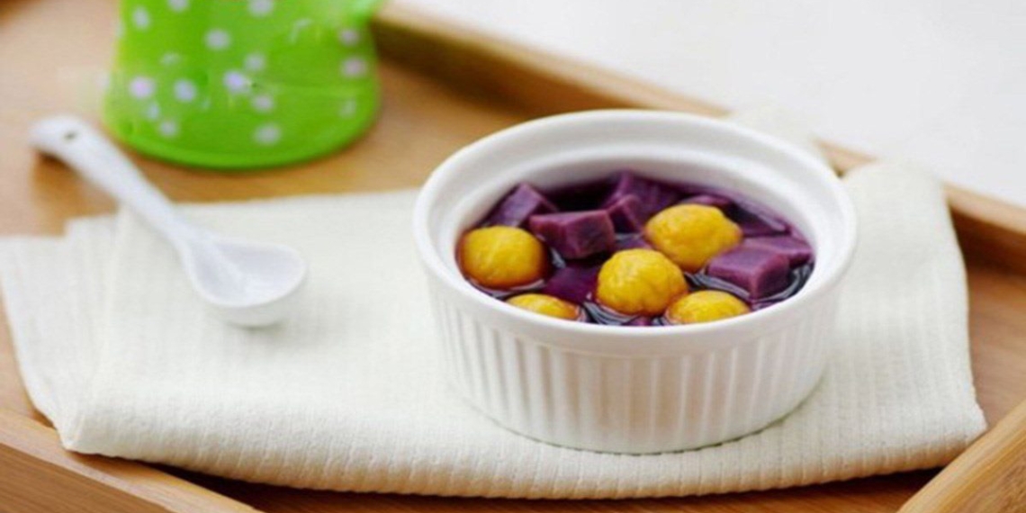 2 ways to cook sweet potato porridge with black sesame and delicious nutritious sweet potato 03195