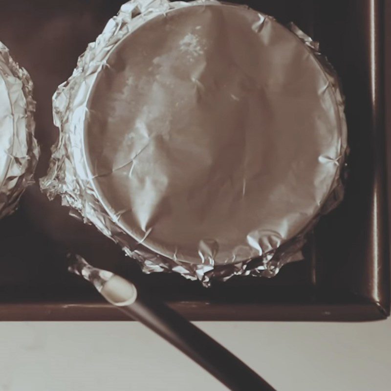 Step 5 Steaming Thai Red Milk Tea Flan