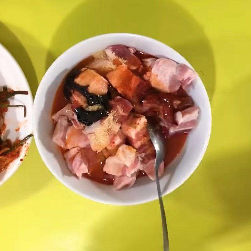 Step 2 Marinate the Pork Belly for Braised Pork Belly with Kimchi