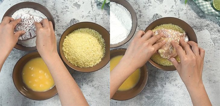 Step 2 Fry the meat Japanese-style fried pork - Tonkatsu