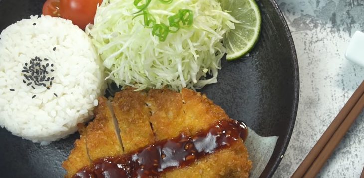 Step 4 Final product Japanese-style fried pork - Tonkatsu