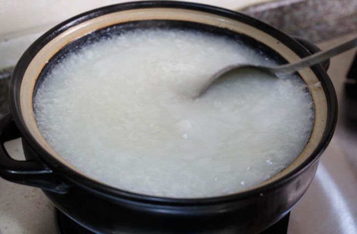 Step 2 Cook the porridge Red bean porridge with minced meat