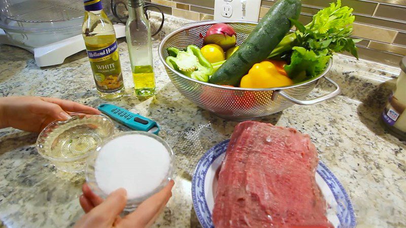 Ingredients for Thai beef salad