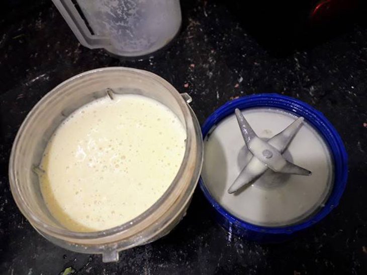 Step 2 Blend the mixture Sweet Potato Oat Milk