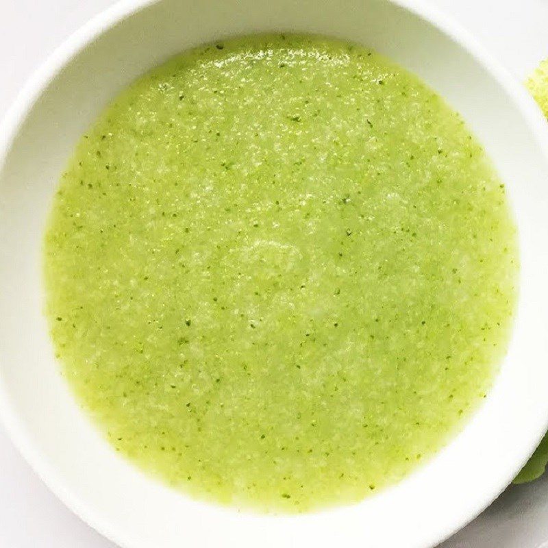 Step 6 Finished product Barramundi porridge for babies with vegetables