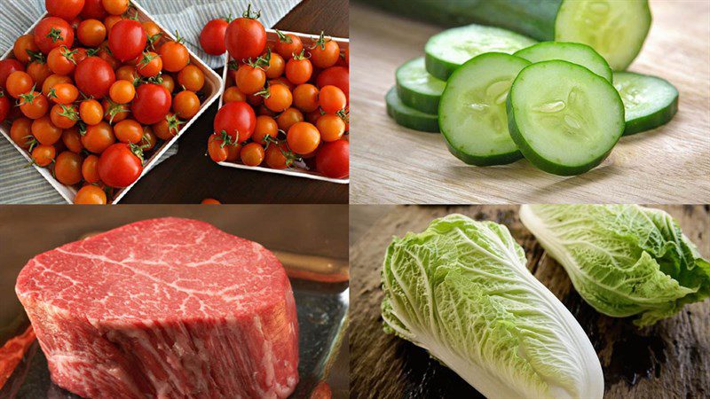 Ingredients for Thai Beef Salad