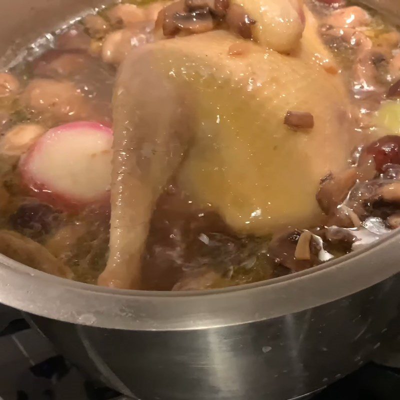 Step 5 Sautéing the mushrooms for Chicken Noodle with Mushroom