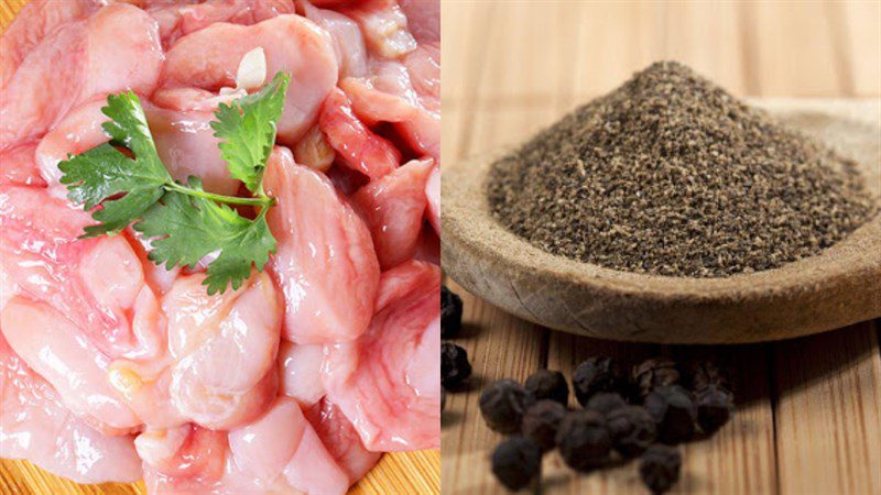 Ingredients for braised basa fish belly with pepper