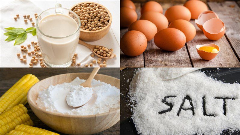 Ingredients for tofu from soy milk
