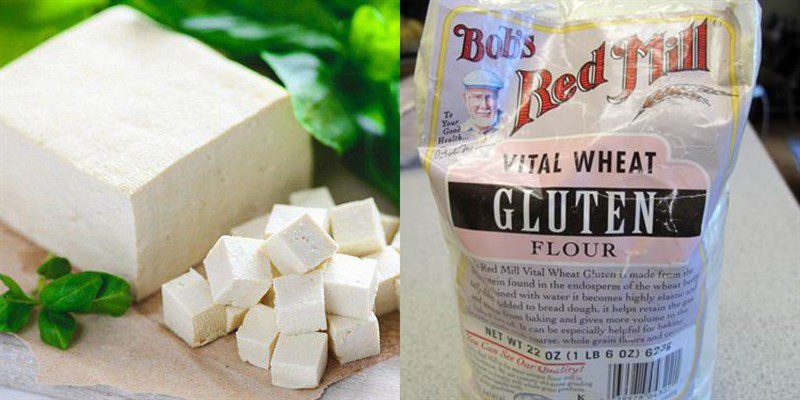 Ingredients for 2 ways to make vegetarian cinnamon sausage