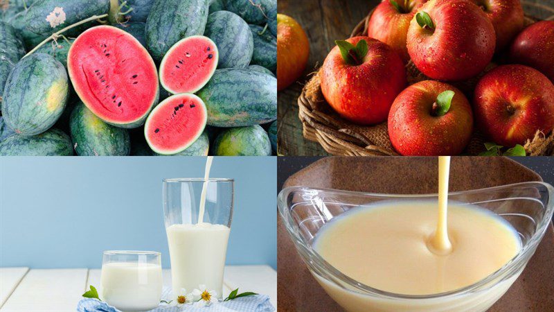Ingredients for watermelon smoothie