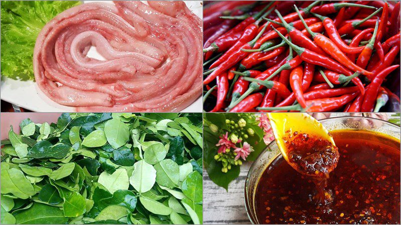 Ingredients for grilled stone fish with satay