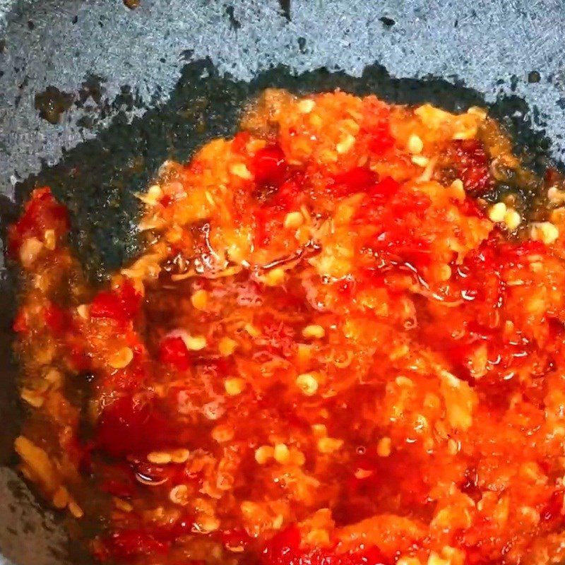 Step 3 Make the dressing Fried snow fungus with pork