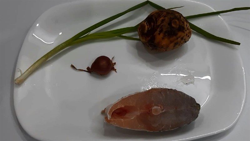 Ingredients for stingray porridge